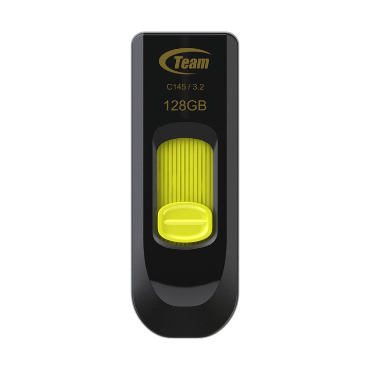 Team Group C145 unidade de memória USB 128 GB USB Type-A 3.2 Gen 1 (3.1 Gen 1) Preto, Amarelo