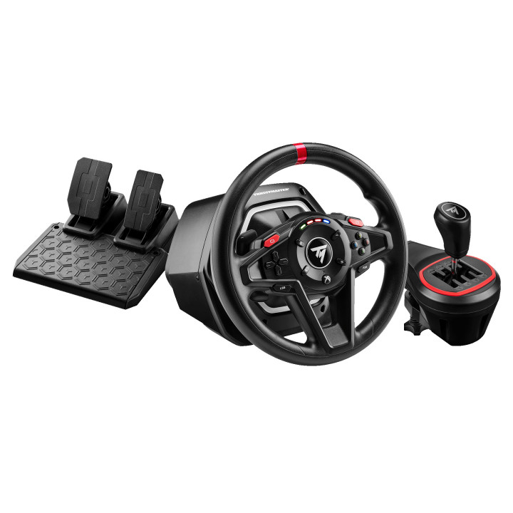 Thrustmaster T128 Shifter Pack Preto USB Volante + Pedais Analógico PC, Xbox