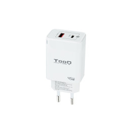 TooQ TQWC-GANQCPD45WT carregador de dispositivos móveis Universal Branco AC Carregamento rápido Interior