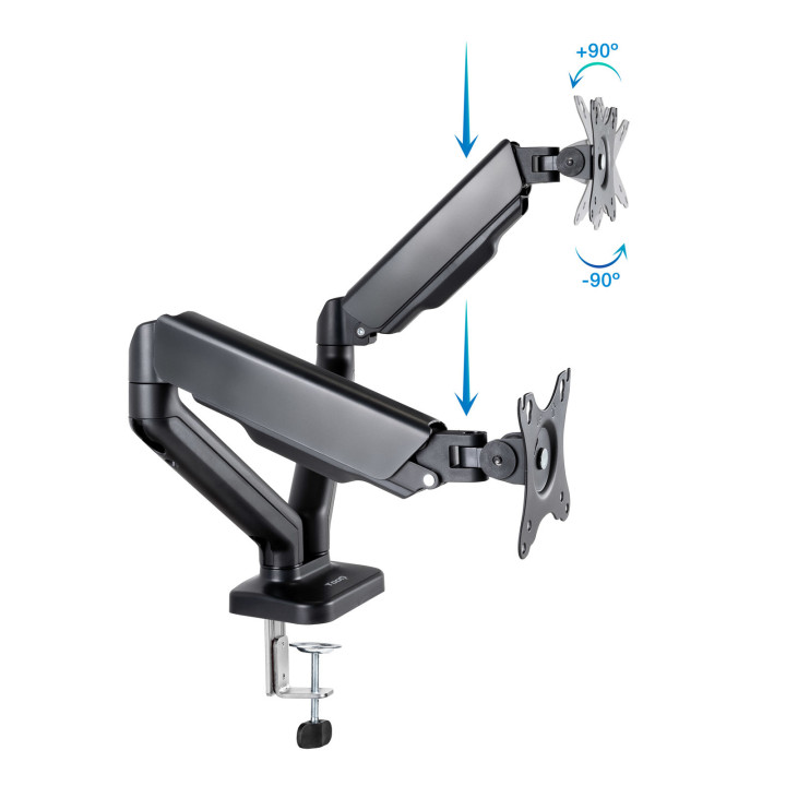 TooQ DB5132TNR-B montagem e suporte para monitores 81,3 cm (32") Secretária Preto