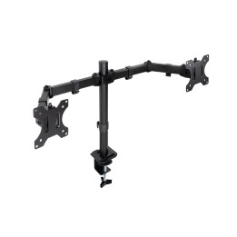 TooQ DB1802TN-B montagem e suporte para monitores 68,6 cm (27") Secretária Preto