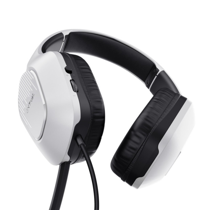 Trust GXT 415PS ZIROX Auscultadores Com fios Fita de cabeça Jogos Preto, Branco