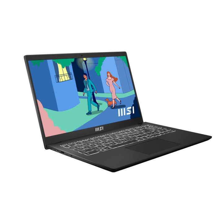 MSI Modern 15 B7M-211XPT AMD Ryzen™ 7 7730U Computador portátil 39,6 cm (15.6") Full HD 16 GB DDR4-SDRAM 512 GB SSD Wi-Fi 6E
