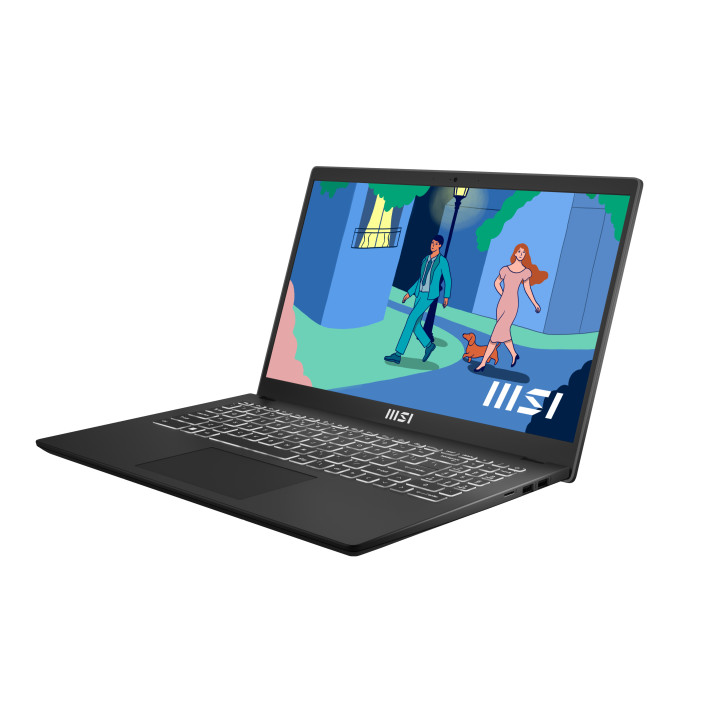 MSI Modern 15 B7M-211XPT AMD Ryzen™ 7 7730U Computador portátil 39,6 cm (15.6") Full HD 16 GB DDR4-SDRAM 512 GB SSD Wi-Fi 6E