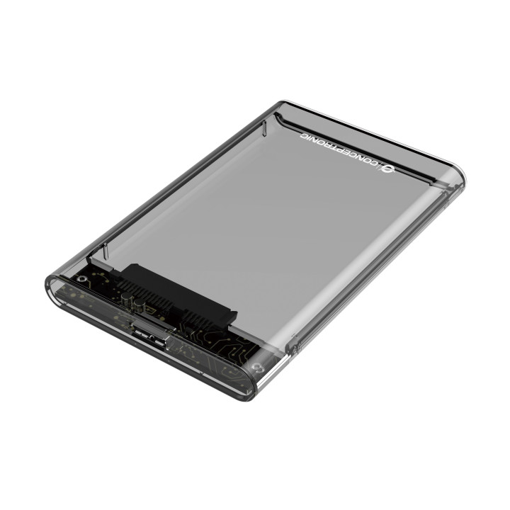 Conceptronic DANTE03T Caixa para Discos Rígidos Compartimento HDD SSD Transparente 2.5"