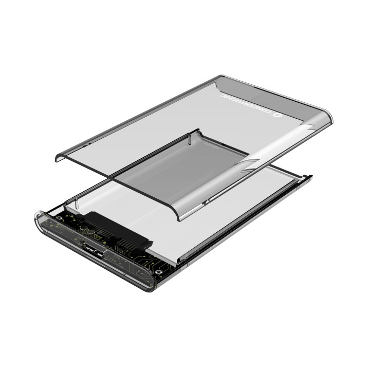 Conceptronic DANTE03T Caixa para Discos Rígidos Compartimento HDD SSD Transparente 2.5"