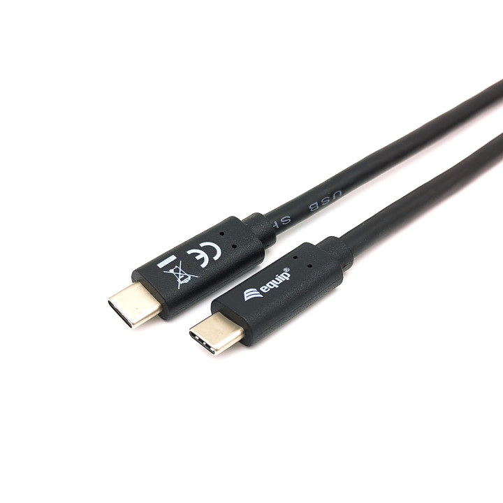 Equip 128346 cabo USB USB 3.2 Gen 1 (3.1 Gen 1) 1 m USB C Preto