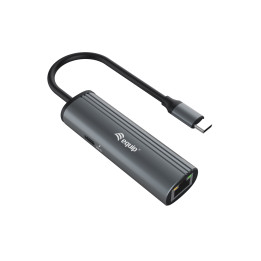 Equip 133486 base & duplicador de portas USB Type-C Preto, Cinzento