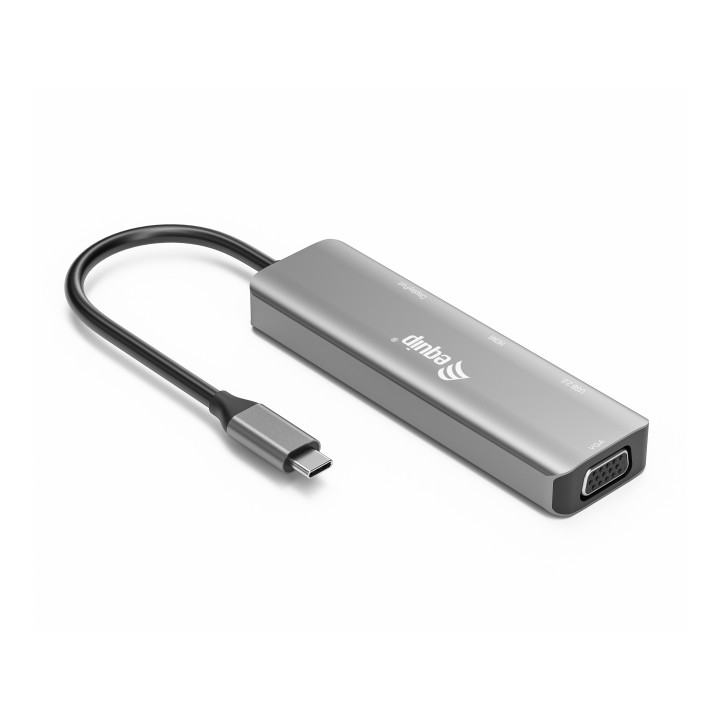 Equip 133485 adaptador gráfico USB 3840 x 2160 pixels Preto, Prateado