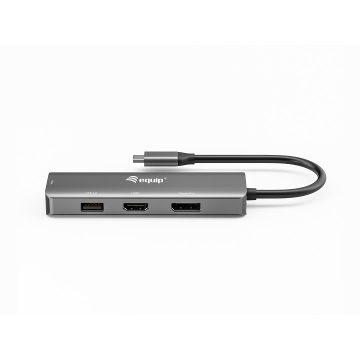 Equip 133485 adaptador gráfico USB 3840 x 2160 pixels Preto, Prateado