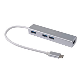 Equip 133481 base & duplicador de portas USB 3.2 Gen 1 (3.1 Gen 1) Type-C Prateado
