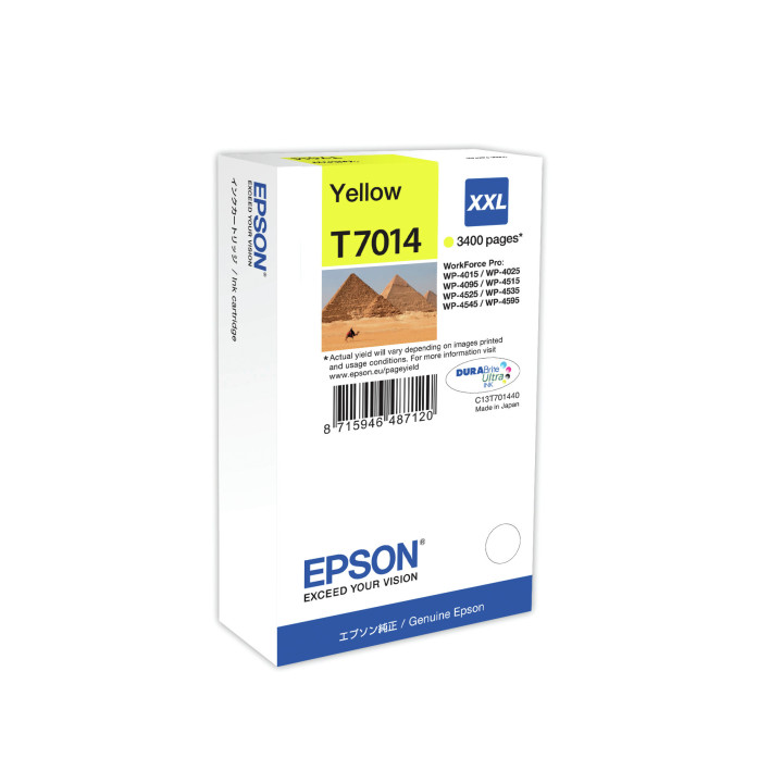Epson Série WP4000 4500 Tinteiro XXL Amarelo C13T7014 3,4k