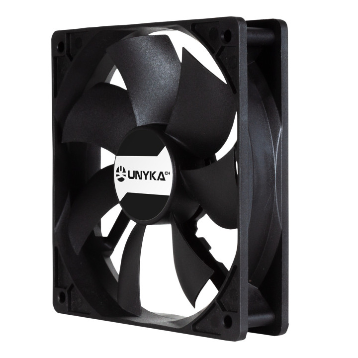 UNYKAch 80.120.25 Sistema de Arrefecimento de Computador Caixa de computador Ventoinha 12 cm Preto