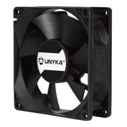 UNYKAch 80.80.25 Sistema de Arrefecimento de Computador Caixa de computador Ventoinha 8 cm Preto