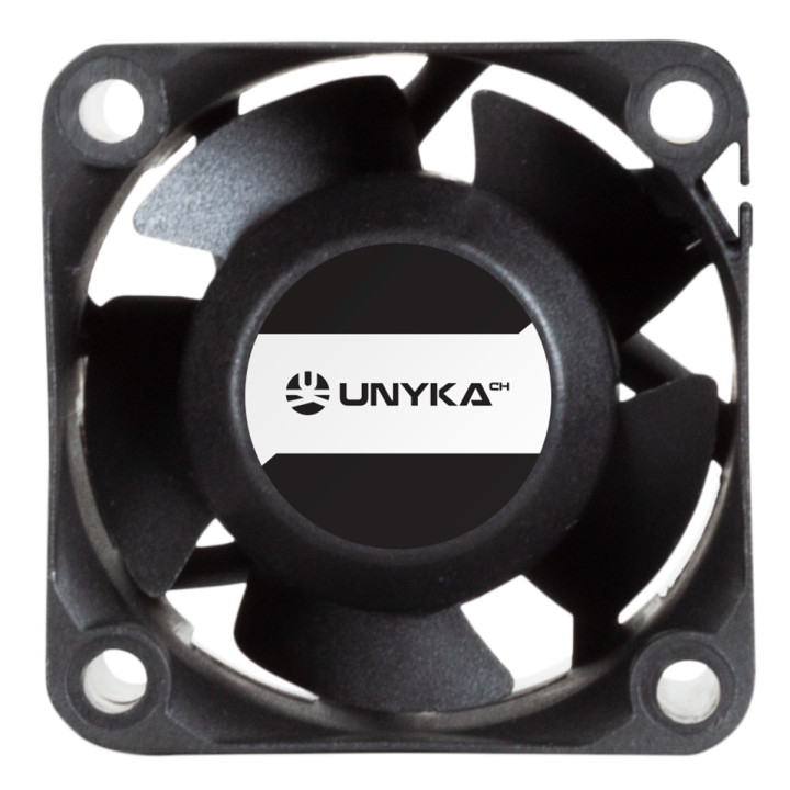 UNYKAch 6940533543480 Caixa de computador Ventoinha 4 cm Preto