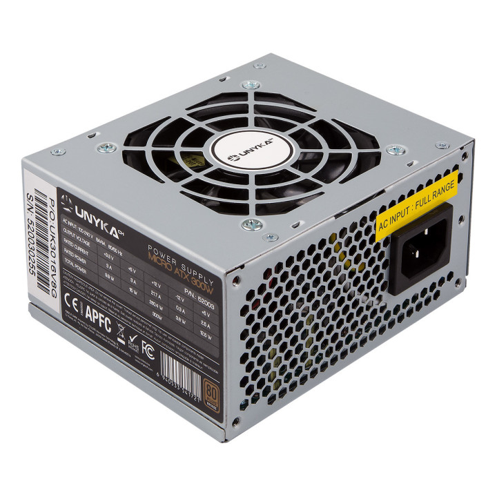 UNYKAch SFX 300W fonte de alimentação 20+4 pin ATX Prateado