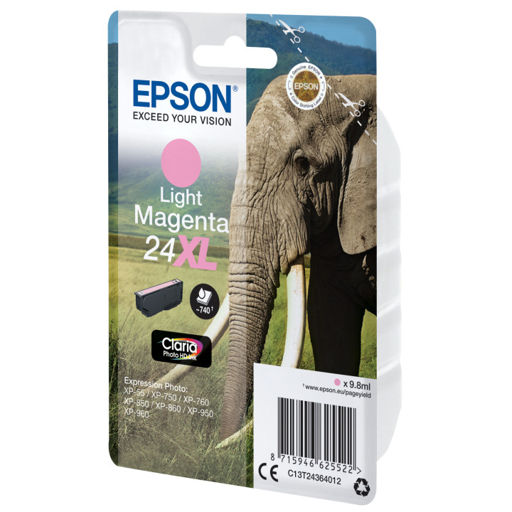 Epson Elephant C13T24364022 tinteiro 1 unidade(s) Original Magenta claro