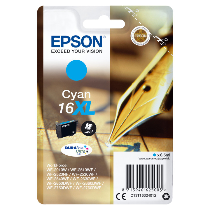 Epson Pen and crossword C13T16324022 tinteiro 1 unidade(s) Original Ciano
