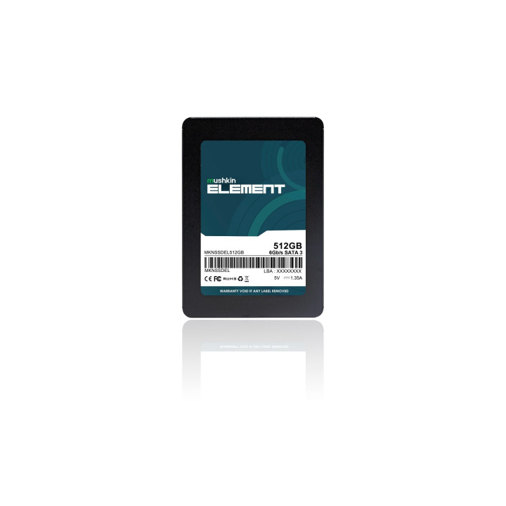 Mushkin Element 512 GB 2.5" Serial ATA III 3D NAND