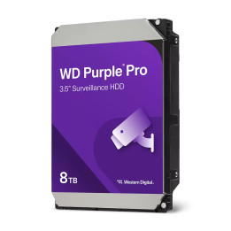 Western Digital Purple Pro Smart Video HDD 8TB unidade de disco rígido 7200 RPM 3.5" SATA