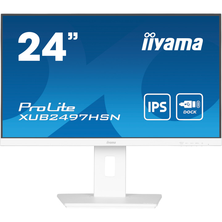 iiyama ProLite XUB2497HSN-W2 monitor de ecrã 60,5 cm (23.8") 1920 x 1080 pixels Full HD LED Branco