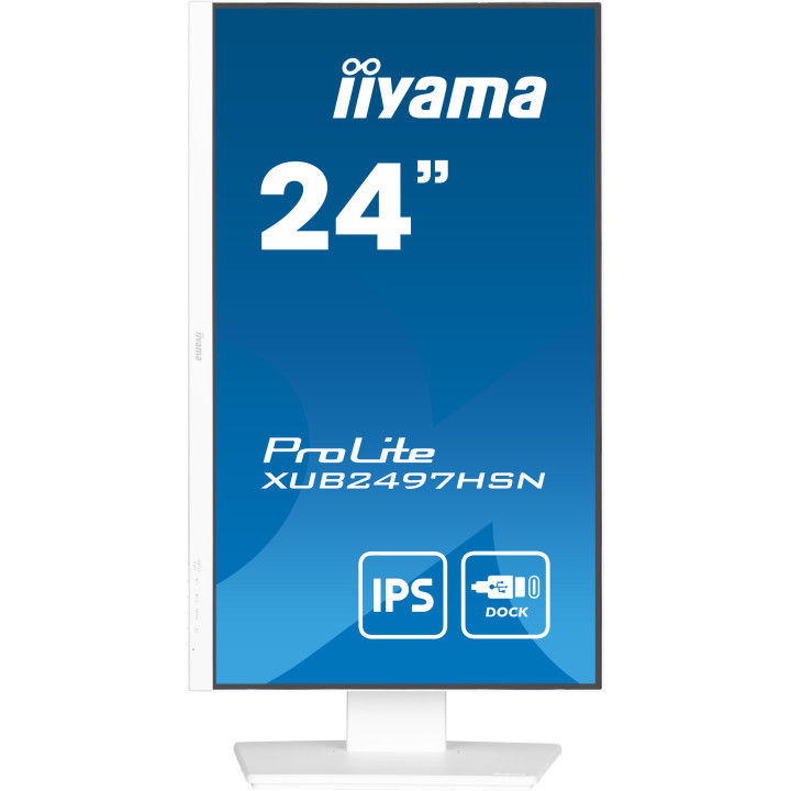 iiyama ProLite XUB2497HSN-W2 monitor de ecrã 60,5 cm (23.8") 1920 x 1080 pixels Full HD LED Branco