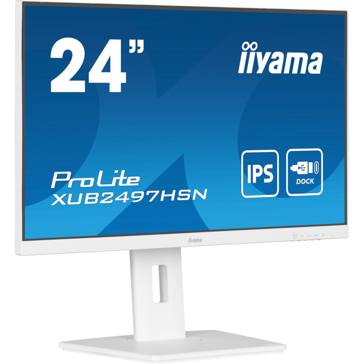 iiyama ProLite XUB2497HSN-W2 monitor de ecrã 60,5 cm (23.8") 1920 x 1080 pixels Full HD LED Branco