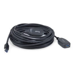 Cabo Equip Extrensão USB A 3.2 Gen 1 (3.1 Gen 1) 10m M/F Preto