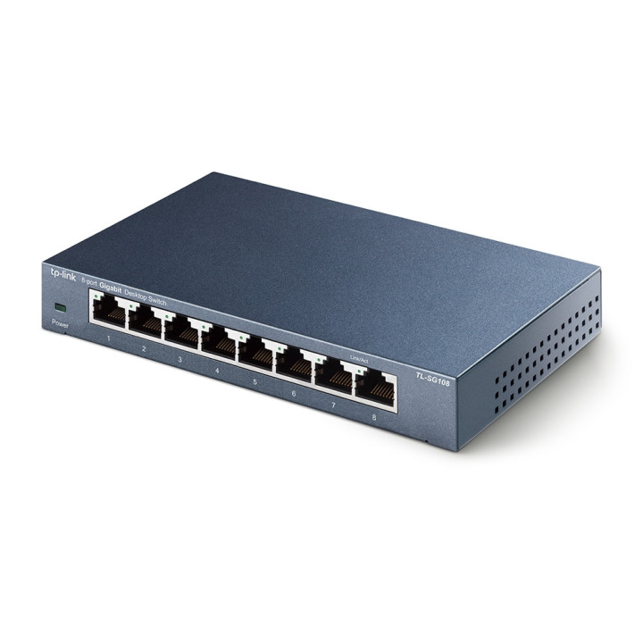 TP-Link TL-SG108 Não-gerido Gigabit Ethernet (10 100 1000) Preto