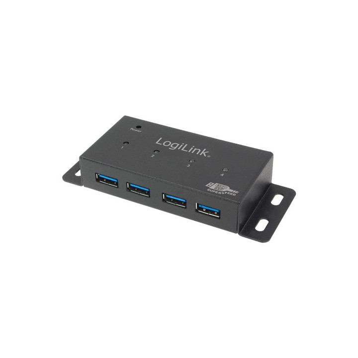 LogiLink UA0149 hub de interface 5000 Mbit s Cinzento