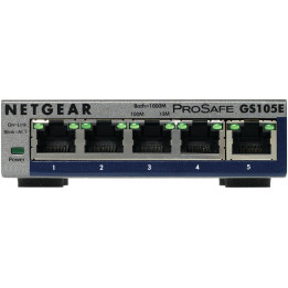 NETGEAR GS105E-200PES switch de rede Gerido L2 L3 Gigabit Ethernet (10 100 1000) Cinzento