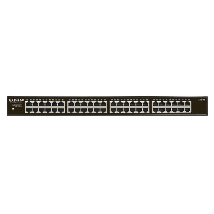 NETGEAR GS348 Não-gerido Gigabit Ethernet (10 100 1000) 1U Preto