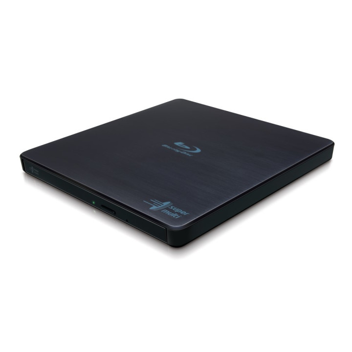 Hitachi-LG Slim Portable Blu-ray Writer unidade de disco ótico Blu-Ray RW Preto