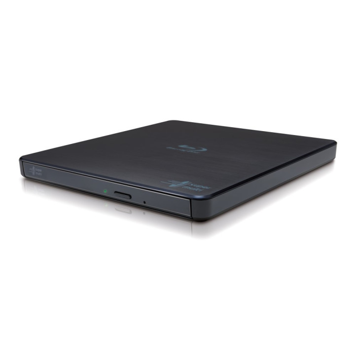 Hitachi-LG Slim Portable Blu-ray Writer unidade de disco ótico Blu-Ray RW Preto