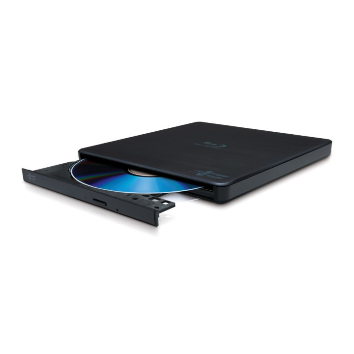 Hitachi-LG Slim Portable Blu-ray Writer unidade de disco ótico Blu-Ray RW Preto