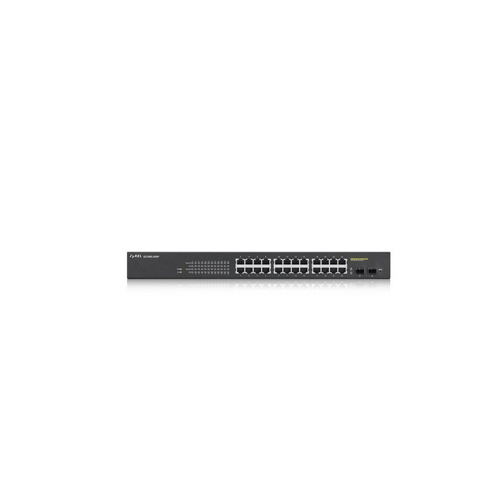 Zyxel GS1900-24HP Gerido Gigabit Ethernet (10 100 1000) 1U Preto