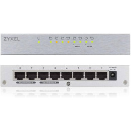 Switch Zyxel GS-108B V3 Não-gerido L2+ 8 portas Gigabit Ethernet (10/100/1000) Prateado