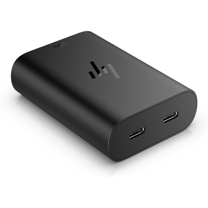 HP 65W GaN USB-C Laptop Charger Computador portátil Preto AC Interior