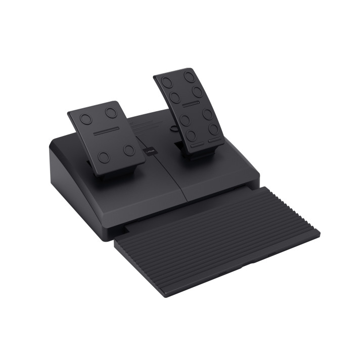 Trust GXT 289 Movi Preto USB Volante + Pedais Nintendo Switch, PlayStation 4, Xbox One S, Xbox One X, Xbox Series S, Xbox