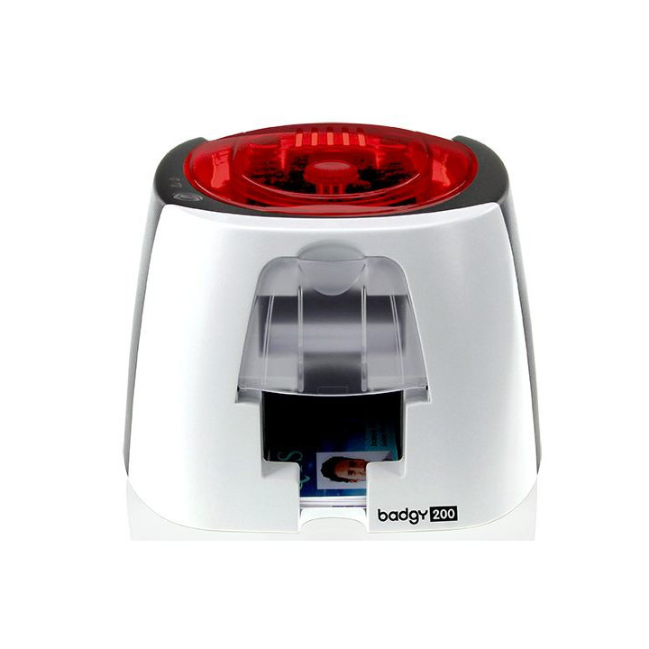 Evolis Badgy200 impressora de cartões plásticos Sublimação de cor transferência térmica Cor 260 x 300 DPI