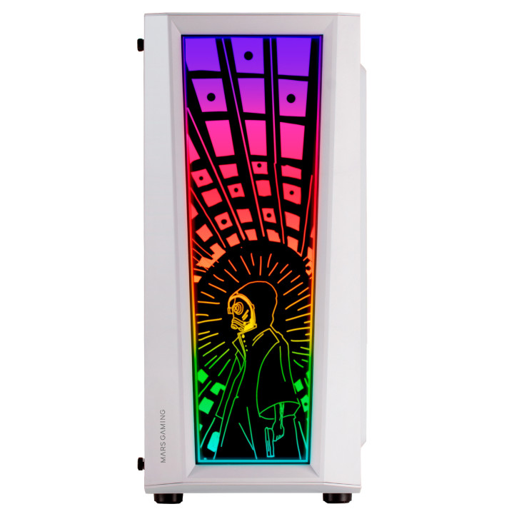 Mars Gaming MCARTW caixa para computador Midi Tower Branco