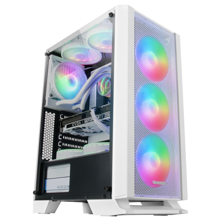 Mars Gaming MCCW caixa para computador Midi Tower Branco