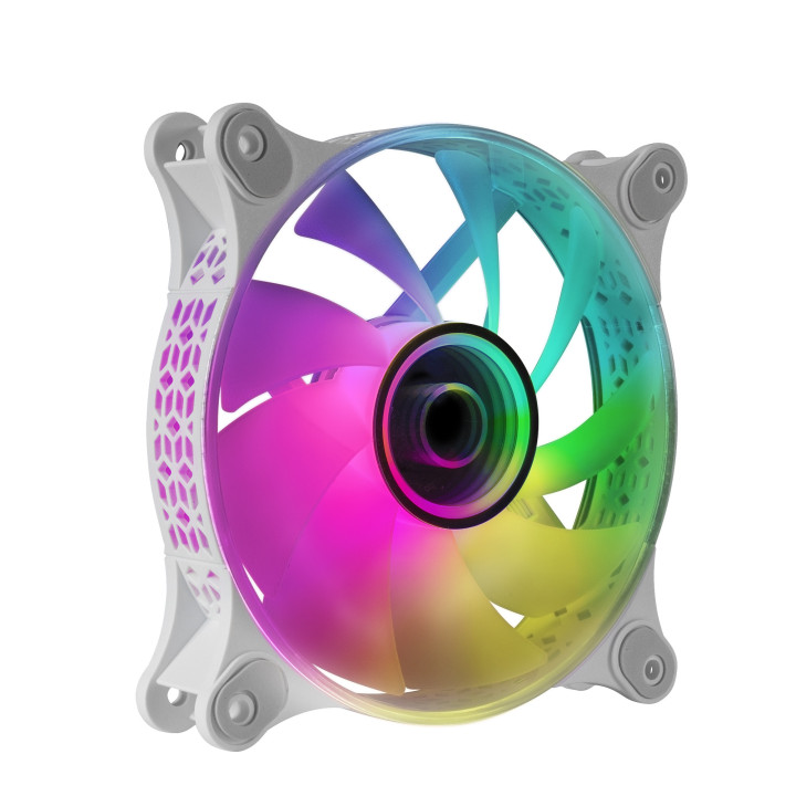 Mars Gaming MF3DW Sistema de Arrefecimento de Computador Caixa de computador Ventoinha 12 cm Branco 1 unidade(s)