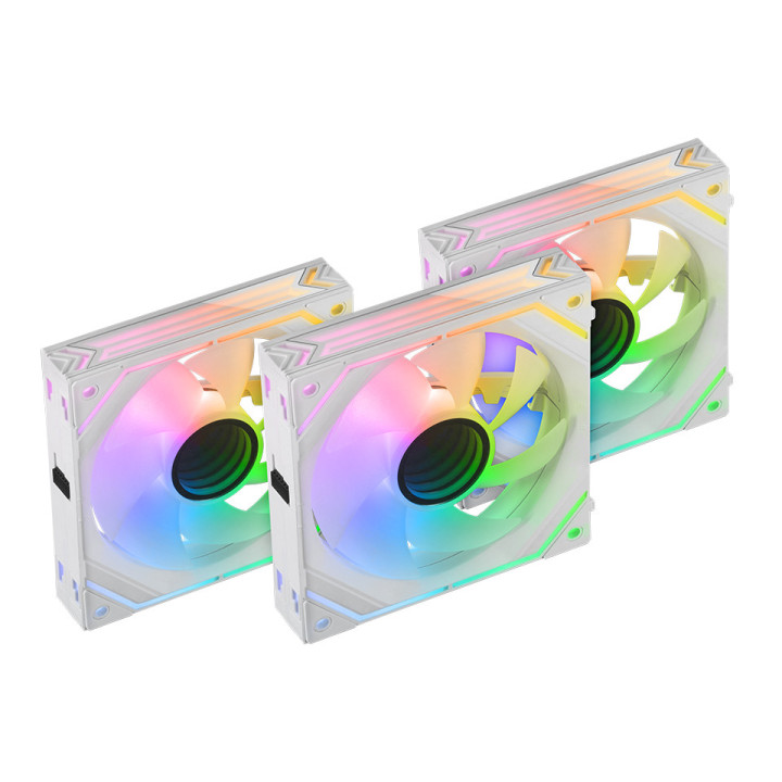 Mars Gaming MFLINKFINITYKITW Sistema de Arrefecimento de Computador Caixa de computador Ventoinha 12 cm Branco 3 unidade(s)