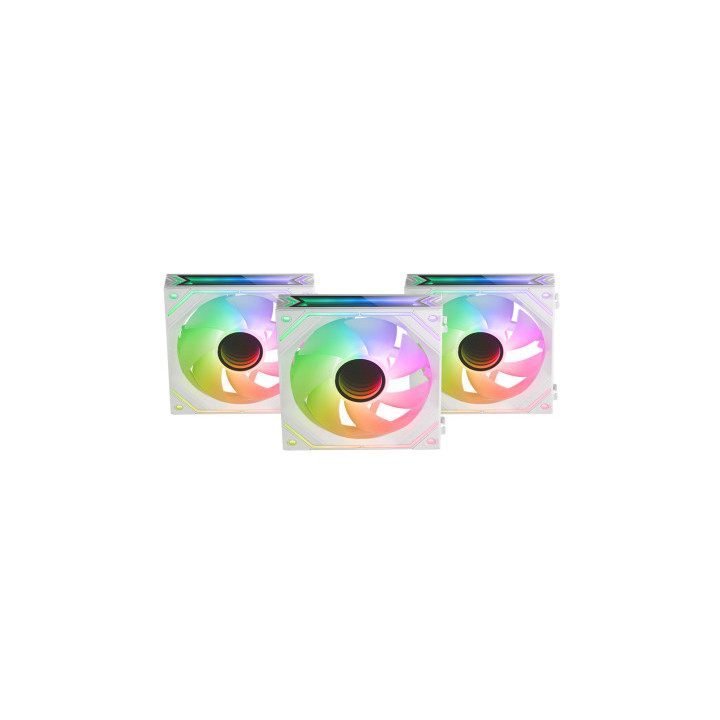 Mars Gaming MFLINKFINITYKITW Sistema de Arrefecimento de Computador Caixa de computador Ventoinha 12 cm Branco 3 unidade(s)