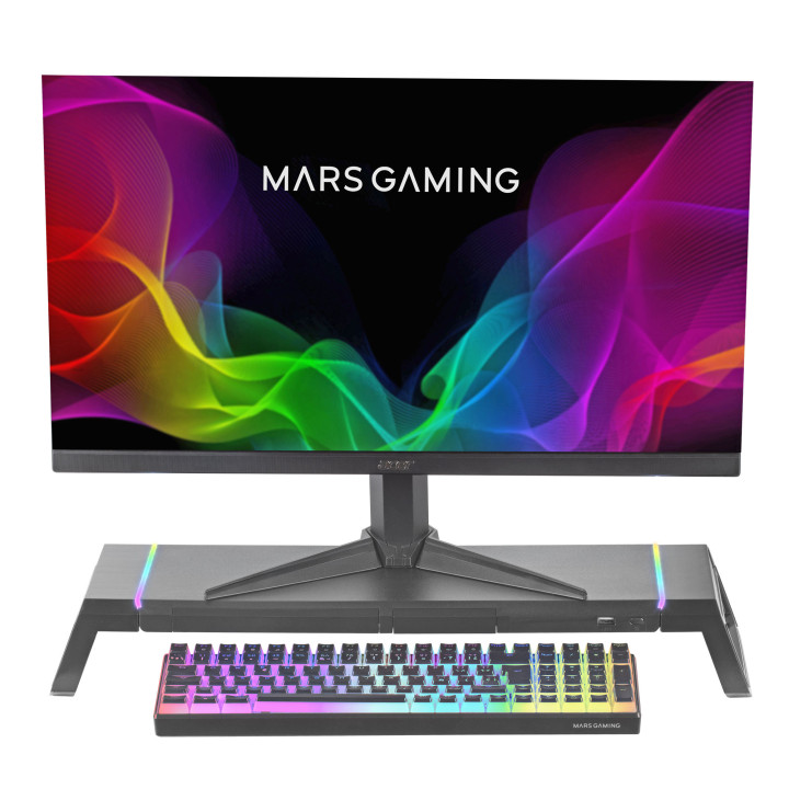 Mars Gaming MGS-ONE montagem e suporte para monitores Secretária Preto