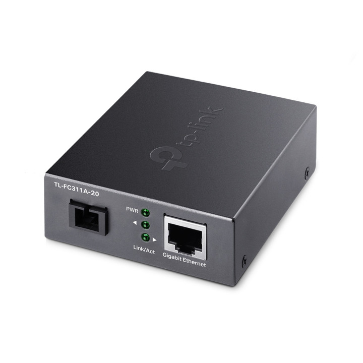 TP-Link TL-FC311A-20 conversor de rede de média 1000 Mbit s Modo único Preto