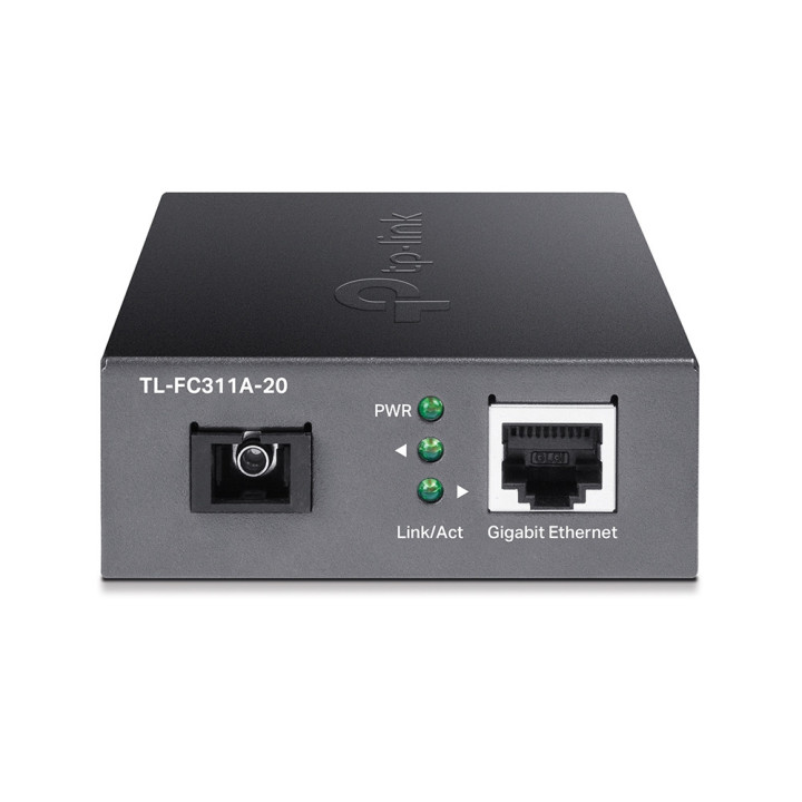 TP-Link TL-FC311A-20 conversor de rede de média 1000 Mbit s Modo único Preto