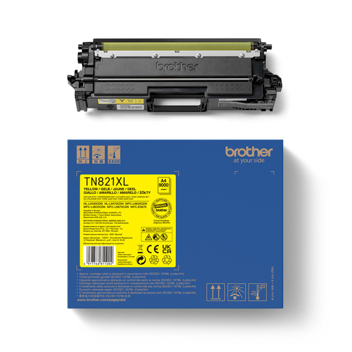 Brother TN-821XLY toner 1 unidade(s) Original Amarelo