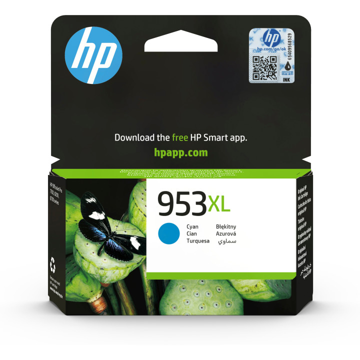 HP Tinteiro original 953XL Ciano de elevado rendimento